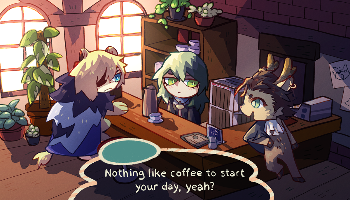 FE3H x ACNH Cafe Small Print